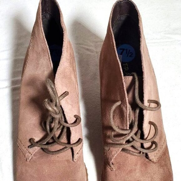 Franco Sarto Womens Suede Lace up Ankle Booties Size US 7.5 - Picture 15 of 16